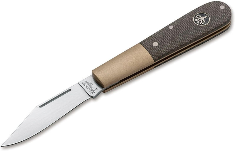 Böker Manufaktur Solingen 112941 Unisex – Erwachsene Barlow Expedition Taschenmesser, Silber, 14,7 c