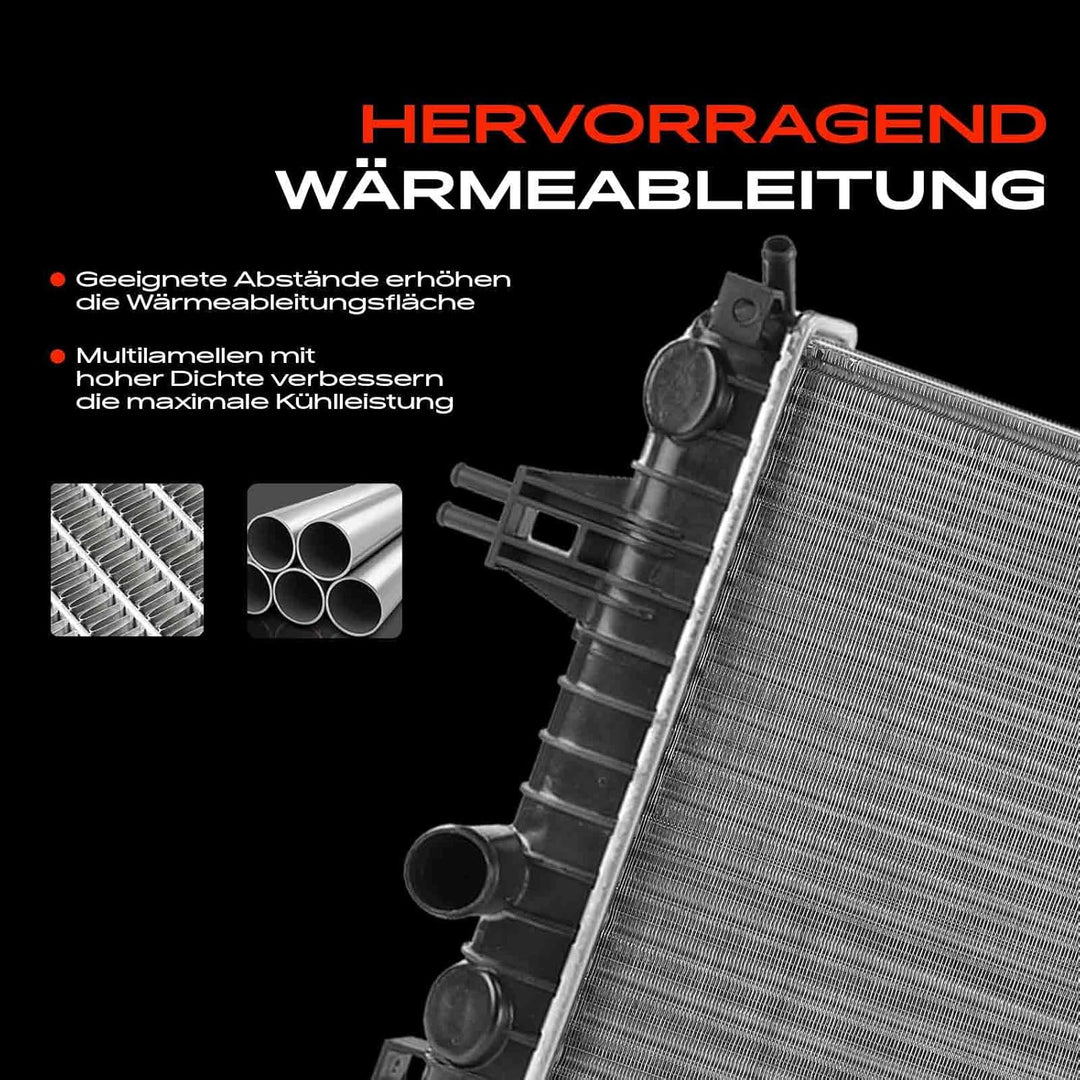 Frankberg Kühler Wasserkühler Motorkühler Schaltgetriebe Kompatibel mit Astra H L48 1.6L 1.8L 2004-2