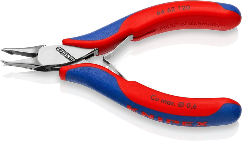 Knipex Elektronik-Vornschneider mit Mehrkomponenten-Hüllen 120 mm 64 62 120 Minischneide mit Facette