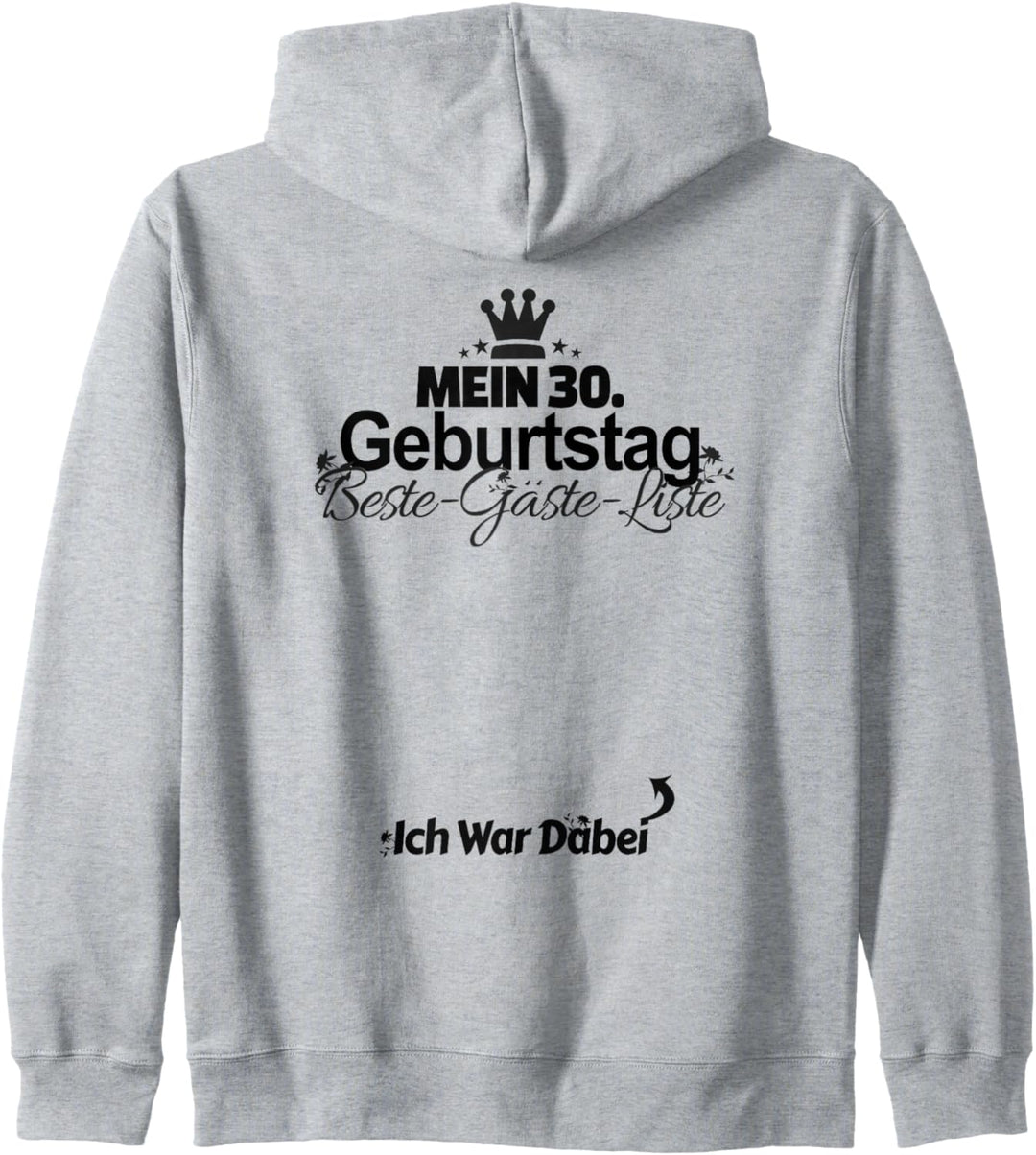 30. Geburtstag Party Gästebuch 30 Jahre Geschenk Kapuzenjacke
