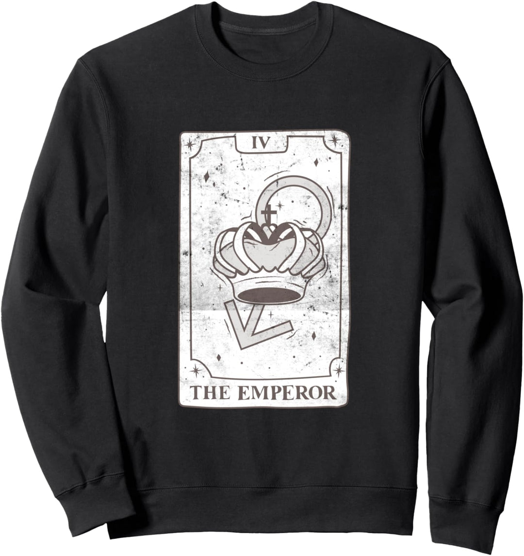 Tarot-Karte Kaiser Witchy Witch Goth Emo Gothic Kawaii Sweatshirt