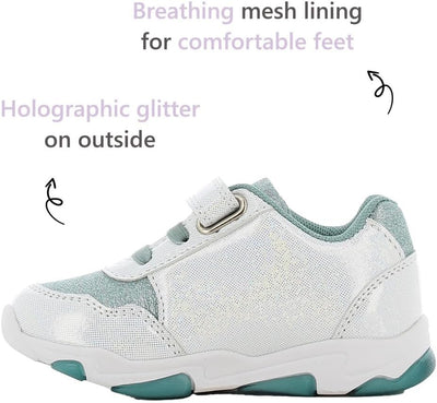 Disney Frozen Schuhe Mädchen 2 bis 8 Jahre, Kinderschuhe mit Anna und ELSA Motiv, Leuchtschuhe Kinde