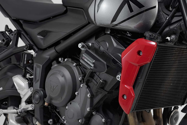 SW-Motech Sturzpad-Kit - Schwarz. Triumph Trident 660 / Tiger 660 (21-).
