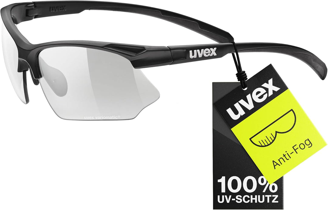 uvex sportstyle 802 V - Sportbrille für Damen und Herren - selbsttönend - beschlagfrei Einheitsgröss