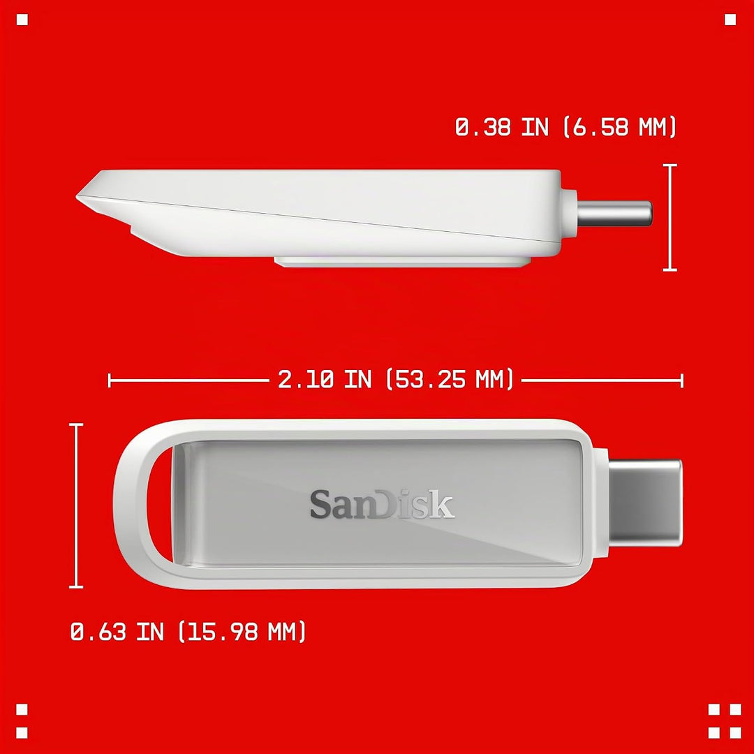 SANDISK Phone Drive mit USB Type-C 64 GB (Flash-Laufwerk für Smartphones, Tablets und Computer, 150