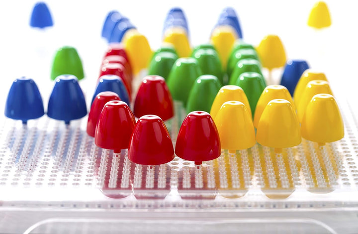 Miniland Mosaikstecker Pegs 10 mm 2600 Teile, Grundfarben-31810