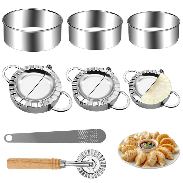 8 Stück Ravioli Former Dumpling Maker Teigtaschenformer Edelstahl Knödel Ravioliformer Set Tortellin