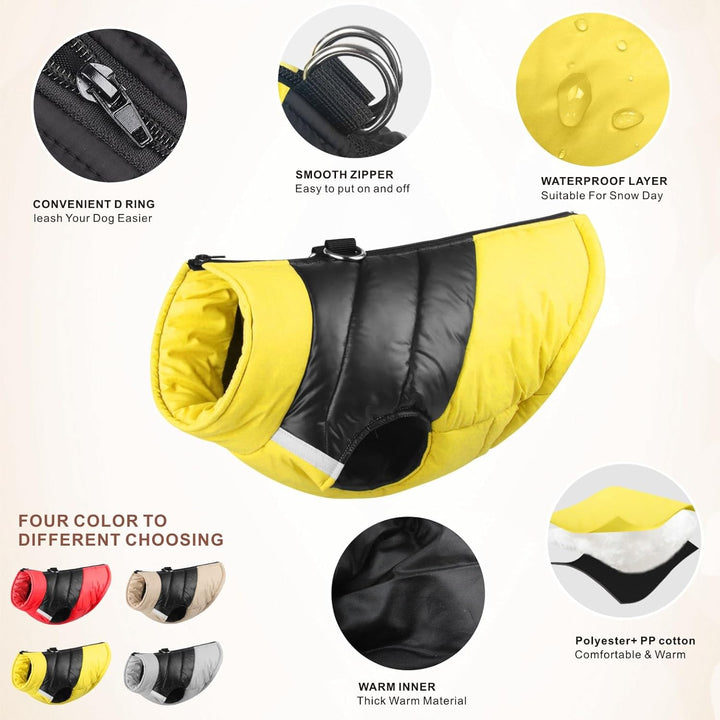 Idepet Haustier Hund Warm Mantel Jacke wasserdichte Kleidung Kleine mittlere grosse Haustier Hund Ka