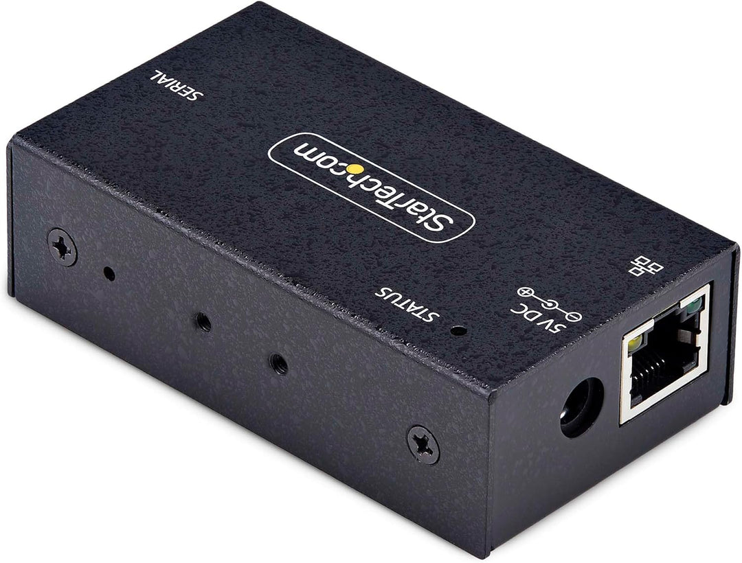 StarTech.com 1-Port Seriell auf Ethernet Adapter, Serial TCP IP Server, Wand/DIN Montage, RS232 Ethe