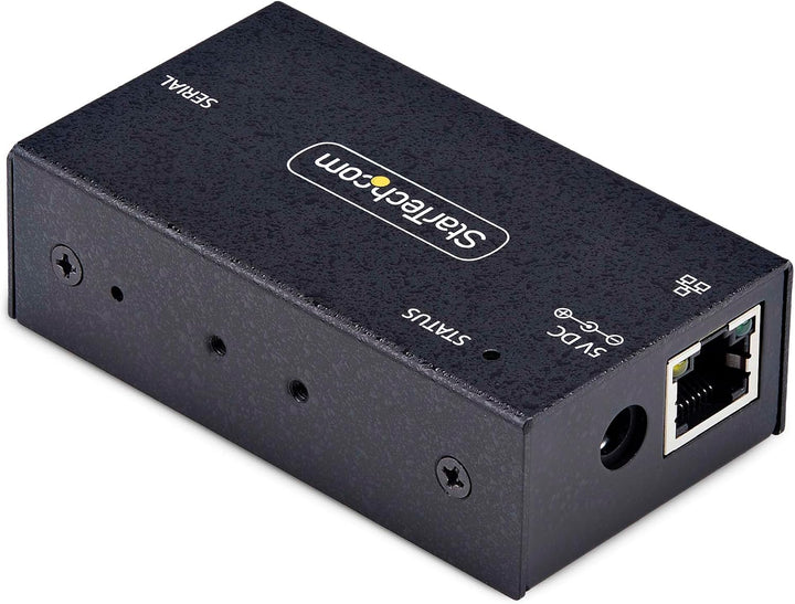 StarTech.com 1-Port Seriell auf Ethernet Adapter, Serial TCP IP Server, Wand/DIN Montage, RS232 Ethe