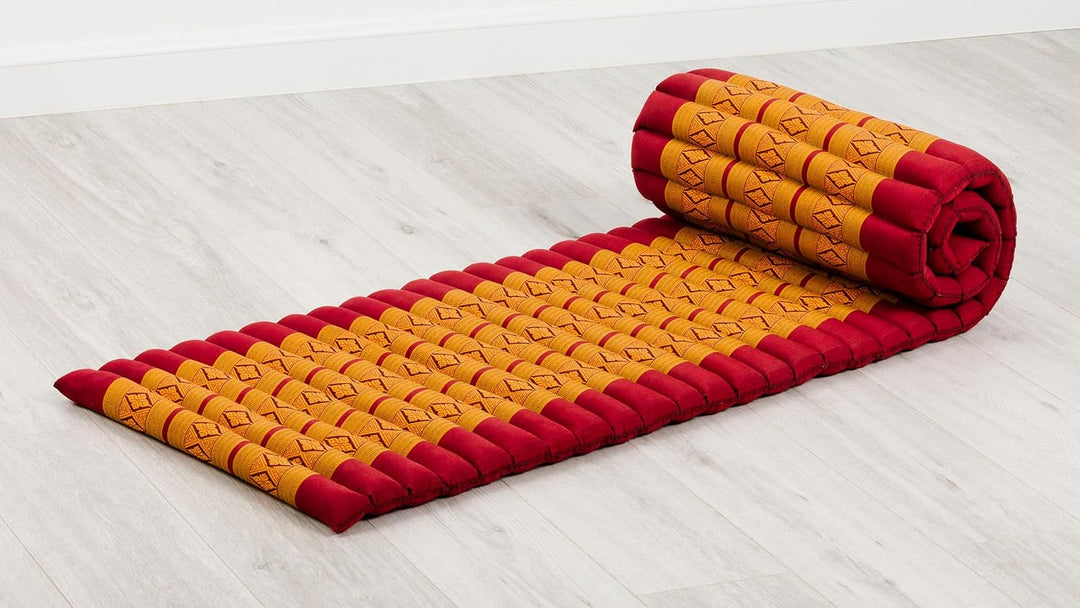 livasia Rollmatte Rollmatratze S schmal - 200x50x4,5cm - Gästebett Gästematratze 1 Person mit Muster