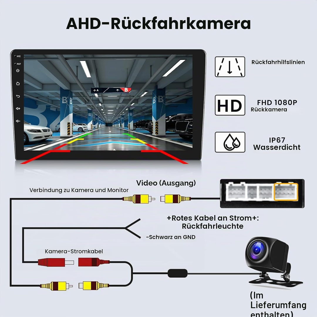 Hikity 2+64G Android 15 Autoradio für Toyota Aygo/Peugeot 107/ Citroen C1 2005-2014 Radio Wireless C