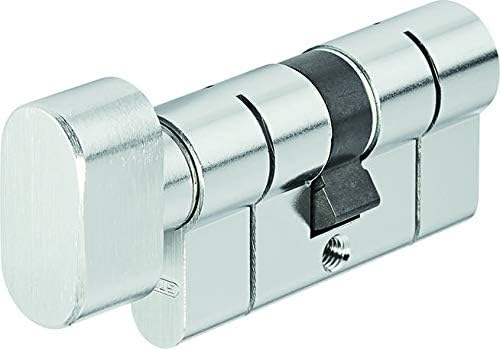Abus Knopfzylinder KD6PSN Z40/K50 KD 40+50 Vernickeltes Messing, 40+50 Vernickeltes Messing
