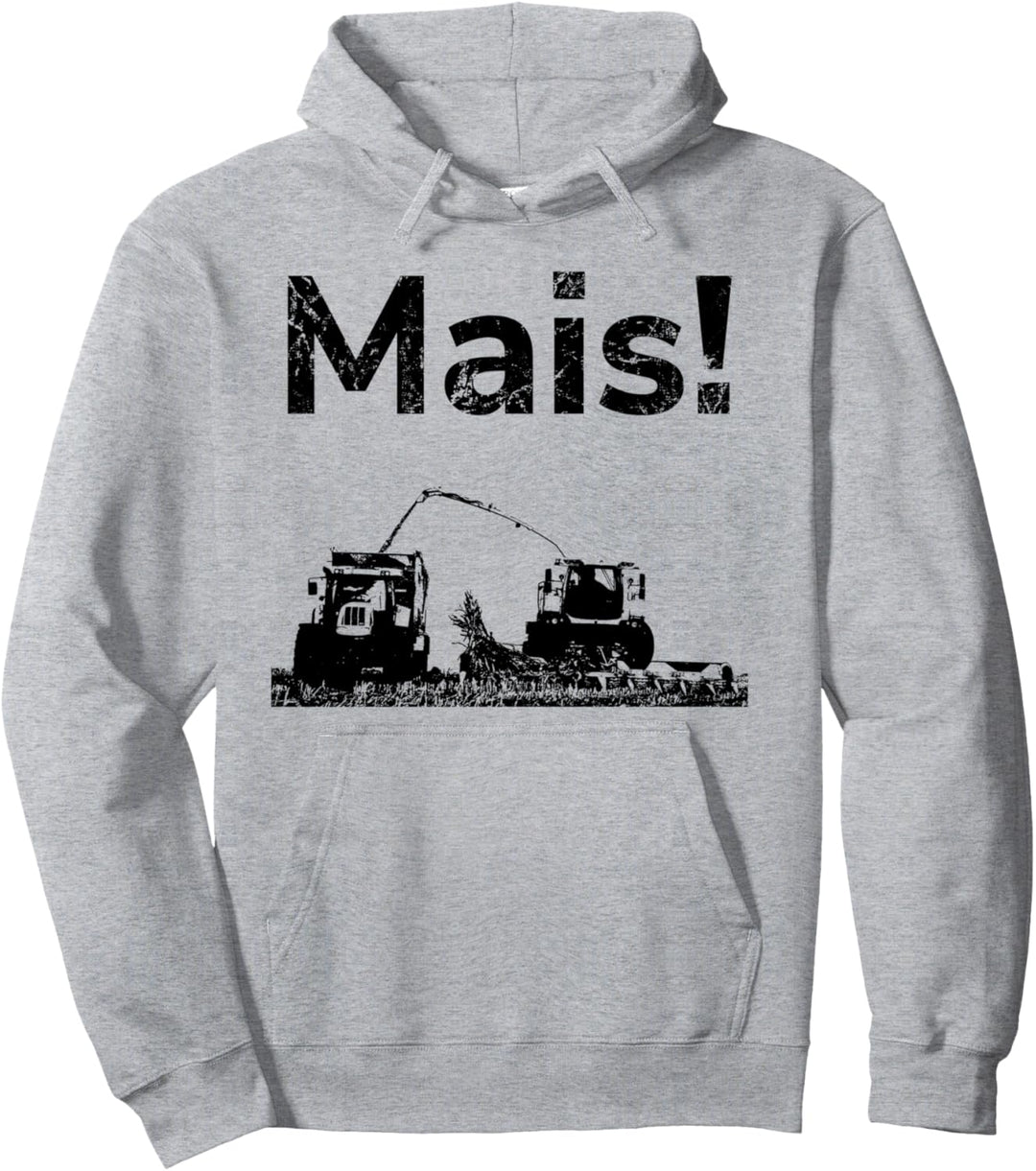 Mais häckseln Landwirt Bauer Lohner Landwirtschaft Ernte Pullover Hoodie