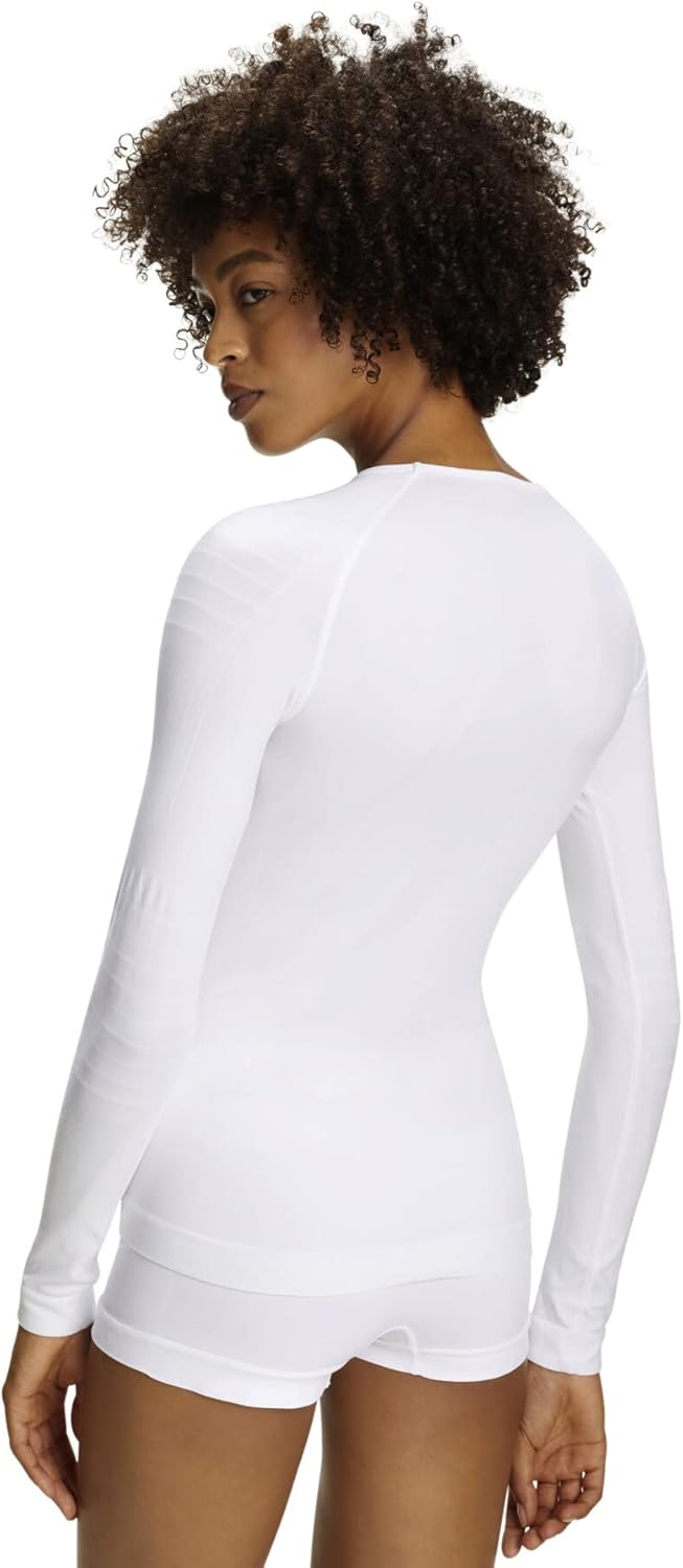 FALKE Damen Warm Round Neck Funktionsshirt Langarmshirt für milde bis kalte Temperaturen warme Sport