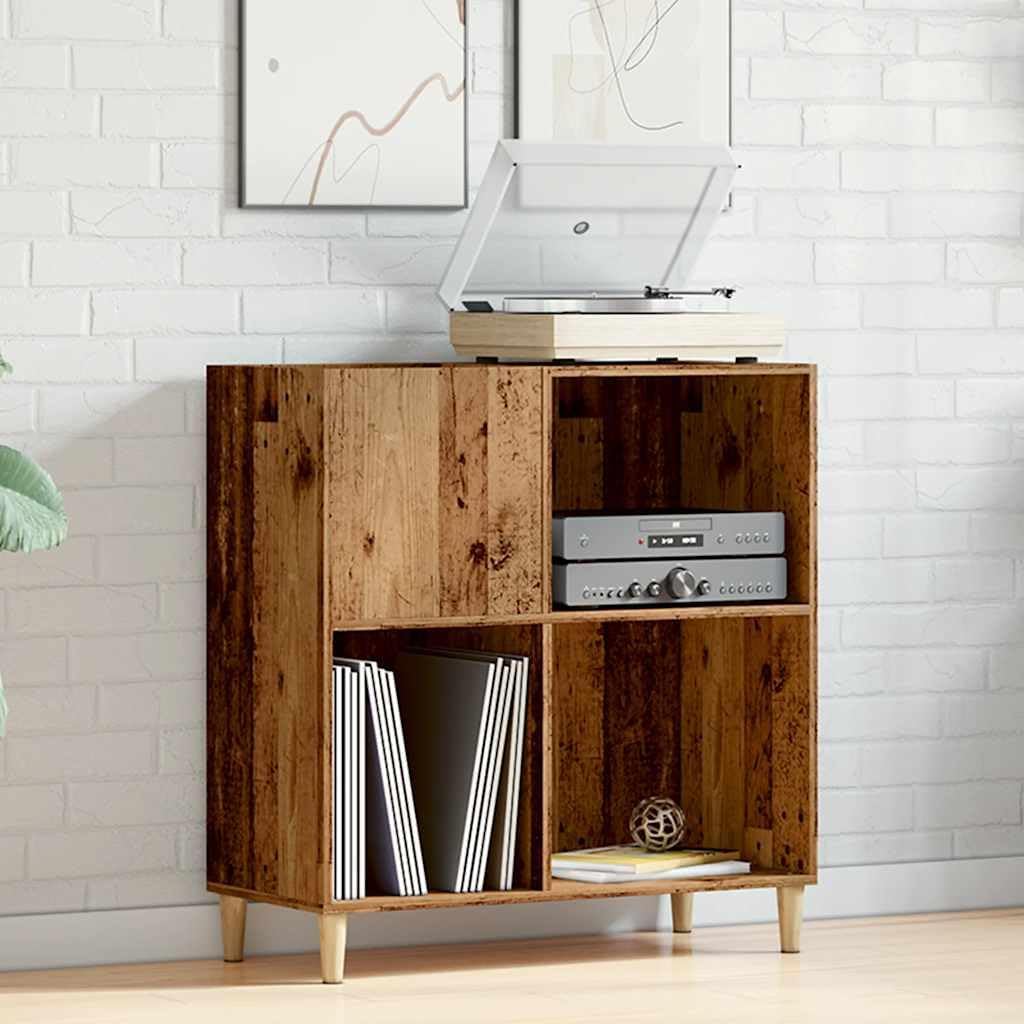 vidaXL Plattenschrank Altholz-Optik 84,5x38x89 cm Holzwerkstoff Braun, Braun
