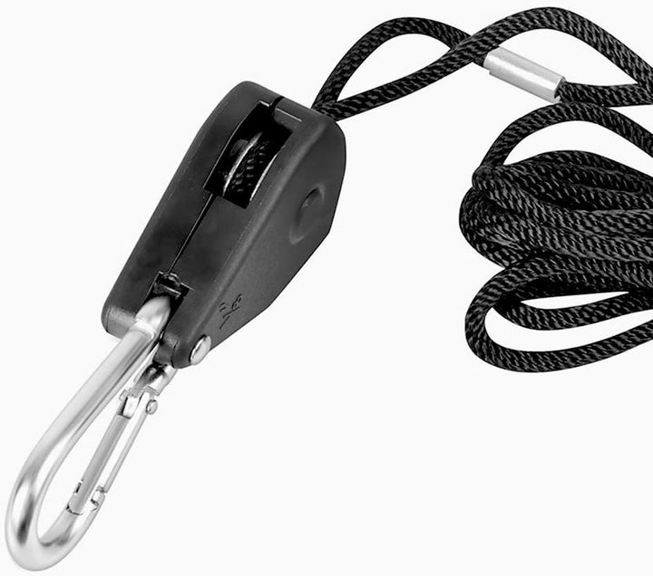 Verstellbarer Seil Ratsche, 2 Paar Seilratsche mit Haken, Aufhängen Seil Ratsche,150lb Seil Ratsche
