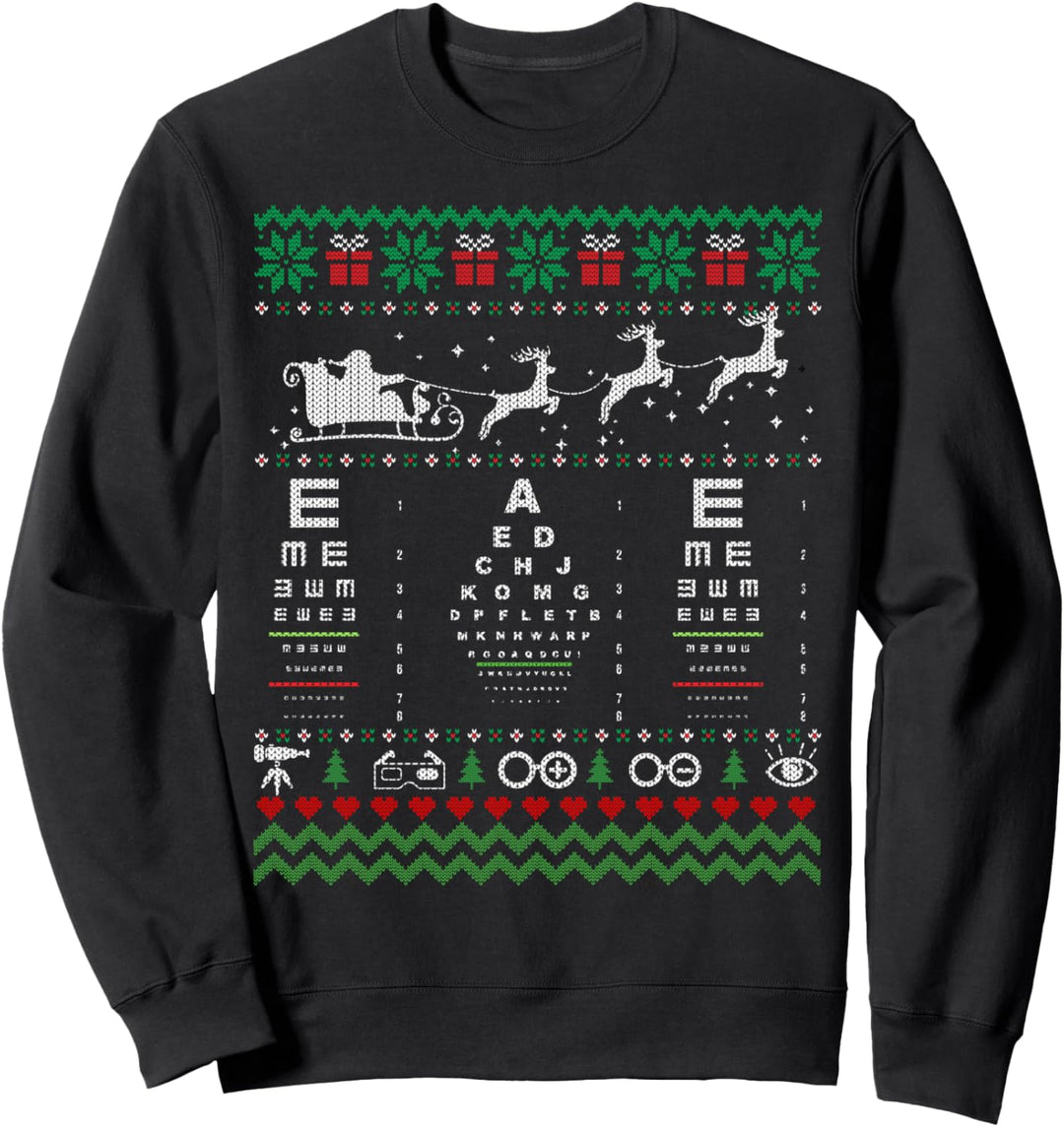 Optiker Ugly Christmas Sweater Xmas Damen Herren Sweatshirt