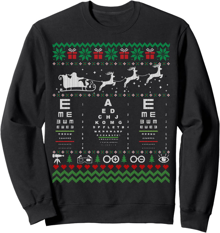 Optiker Ugly Christmas Sweater Xmas Damen Herren Sweatshirt