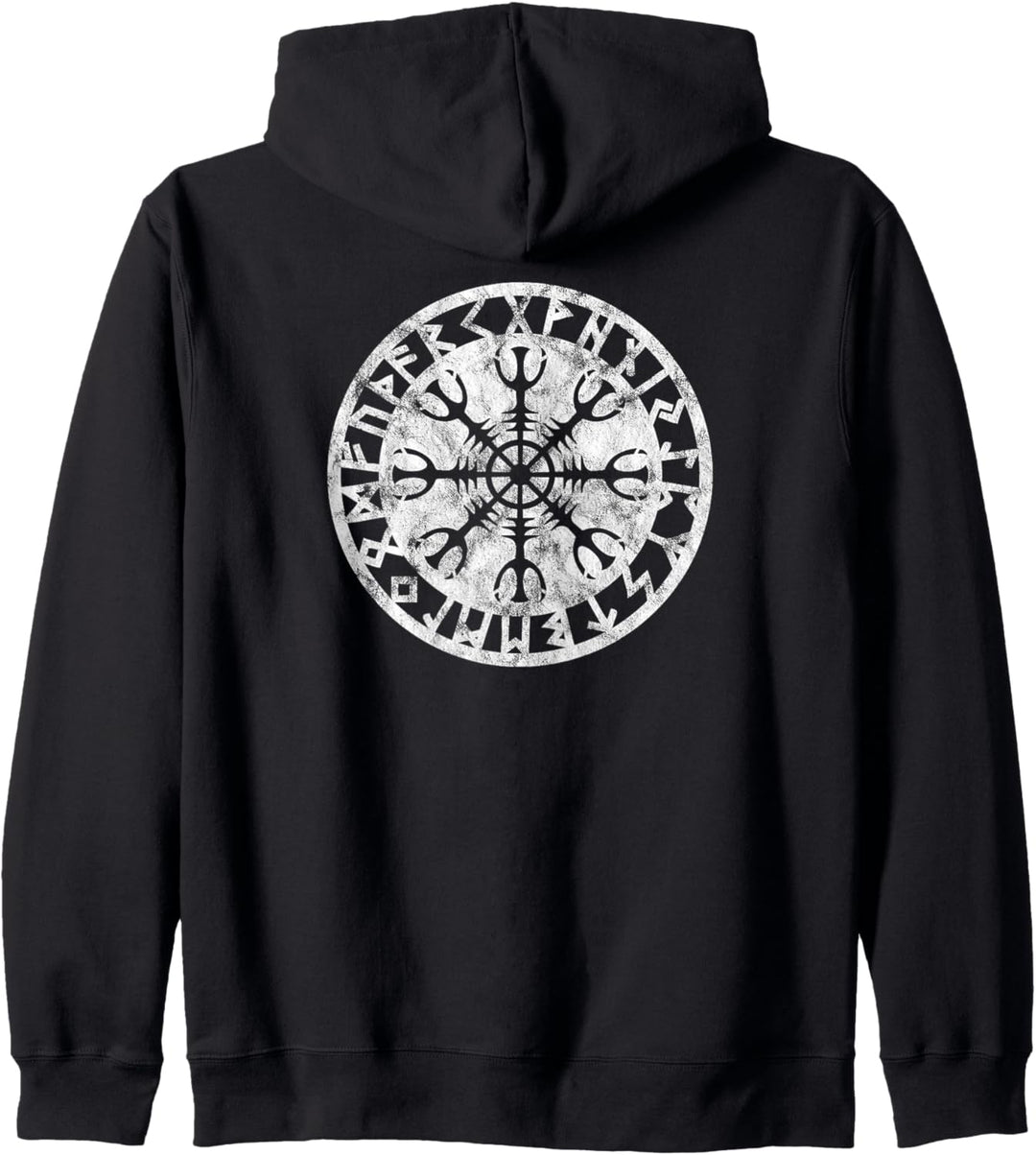 Wikinger Helm Symbol Aegishjalmur Nordisch Keltisch Odin Kapuzenjacke