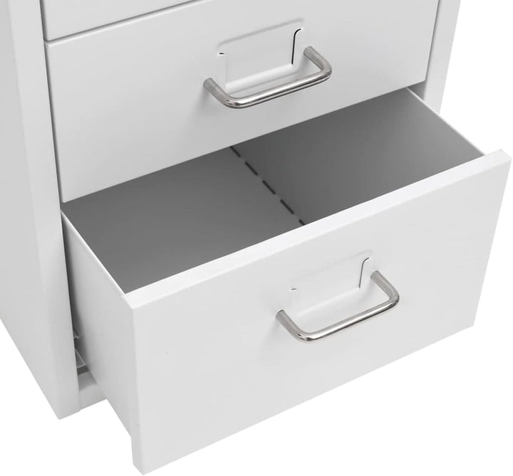 Tidyard Aktenschrank mit Rollen Rollcontainer Bürocontainer Schubladenschrank Büroschrank Metallschr