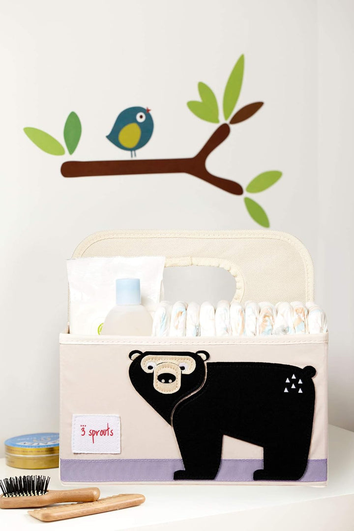 3 Sprouts - Wickeltasche Organizer - Baby Windel Caddy für Wickelutensilien - Wickelkorb & Wickelorg