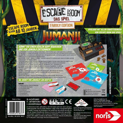 Noris 606101837 - Escape Room Jumanji (Family Edition) - Familien und Gesellschaftsspiel für Erwachs