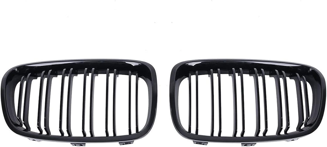 Gangying F20 Nieren Schwarz Kühlergrille Passend für BMW 1er F20 F21 2011 2012 2013 2014 Doppelsteg