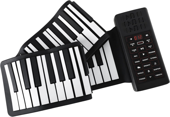 McGrey RA-88 Rollpiano - Faltbares Klavier zusammenrollbar für Transport - Li-Ionen Akku - Praktisch