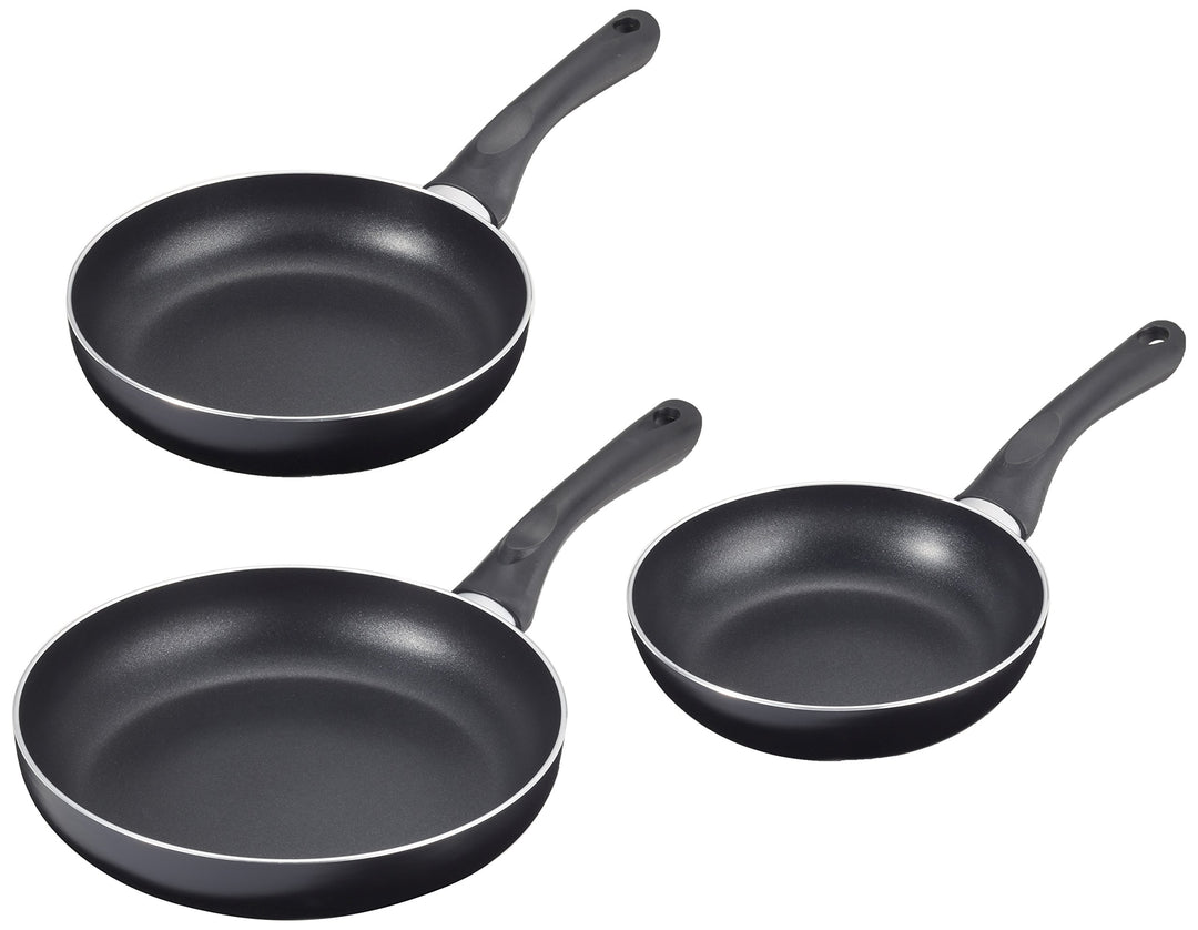 IBILI - Set mit 3 Pfannen Inducta, 18, 20 und 24 cm, Aluminium, Anti-Haft, geeignet für Induktion