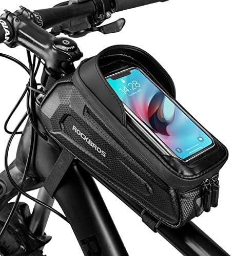 ROCKBROS Fahrrad Rahmentasche Lenkertasche Wasserdicht Handytasche für Smartphone bis zu 6.8 Zoll mi