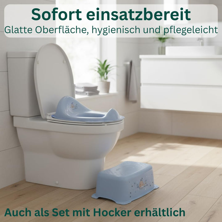 Toilettensitz Kinder Klositz Aufsatz rutschsicher & ergonomisch blau - Toilettenaufsatz Kinder WC Si