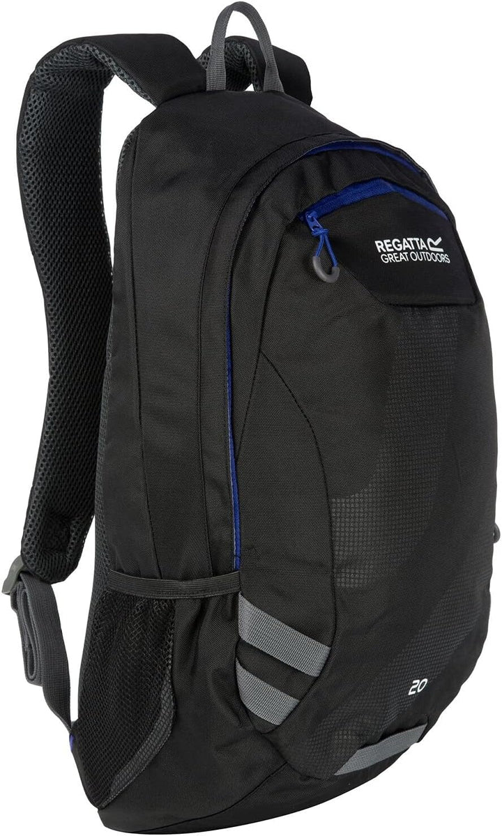 Regatta Herren Brize Ii Robuster Gepolsterter Rucksack Rucksack 20 Lang Marl Grey/Ebony, 20 Lang Mar