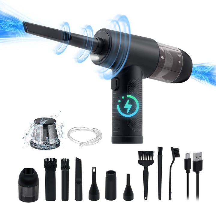 Mcbazel 2 in 1 Elektrische Staubgebläse Air Duster Tastatursauger, Wiederaufladbarer Handstaubsauger