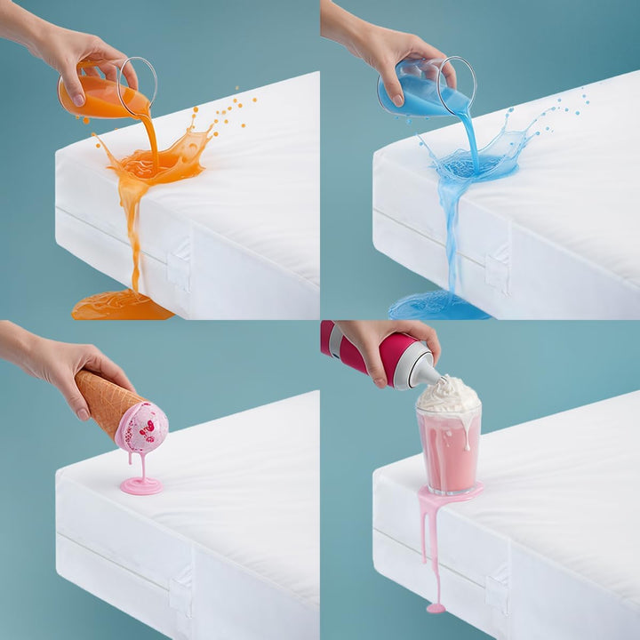 Utopia Bedding Zippered Mattress Encasement - Waterproof Mattress Protector (Queen) 1 Queen, 1 Queen
