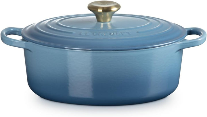 Le Creuset Signature Gusseisen-Bräter mit Deckel, Ø 27 cm, Oval, Für alle Herdarten und Induktion ge