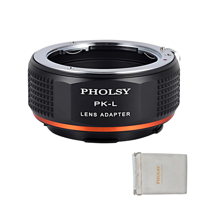 PHOLSY Konverter PK auf L Mount Objektivadapter Kompatibel mit Pentax K PK Objektiv und L Mount Kame