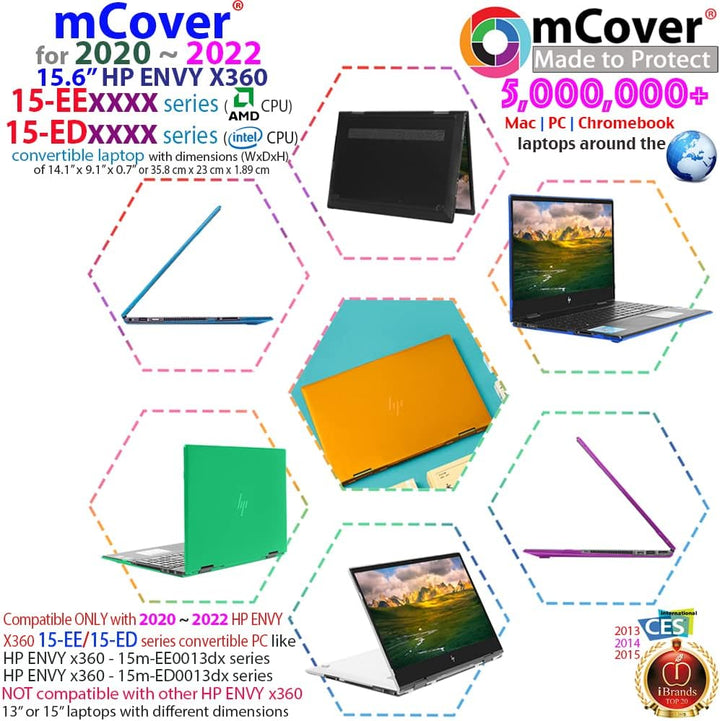 mCover Hardcase für HP Envy x360 15,6 Zoll (39,6 cm) 15-EDxxxx/EExxxx (Nicht kompatibel mit 15-EUxxx