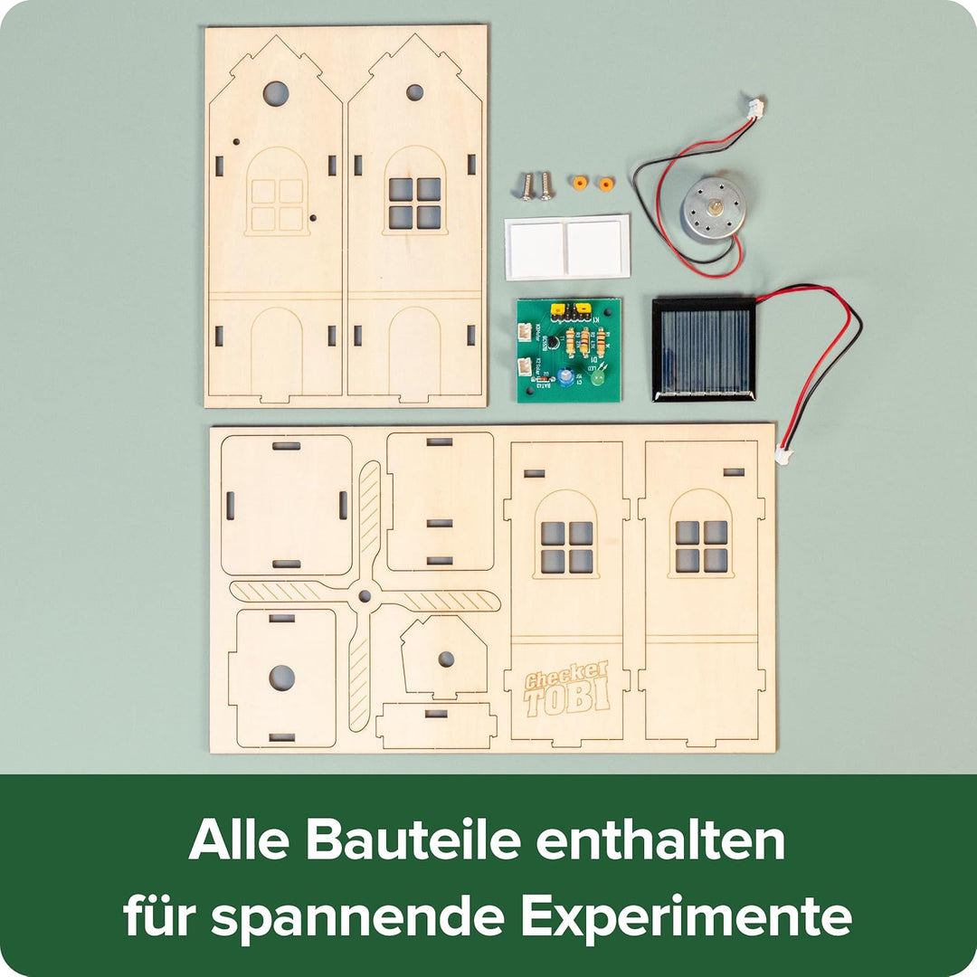 FRANZIS 67268 - CheXperiment Strom- und Solarcheck: Lerne mit Checker Tobi alles über Elektrizität!