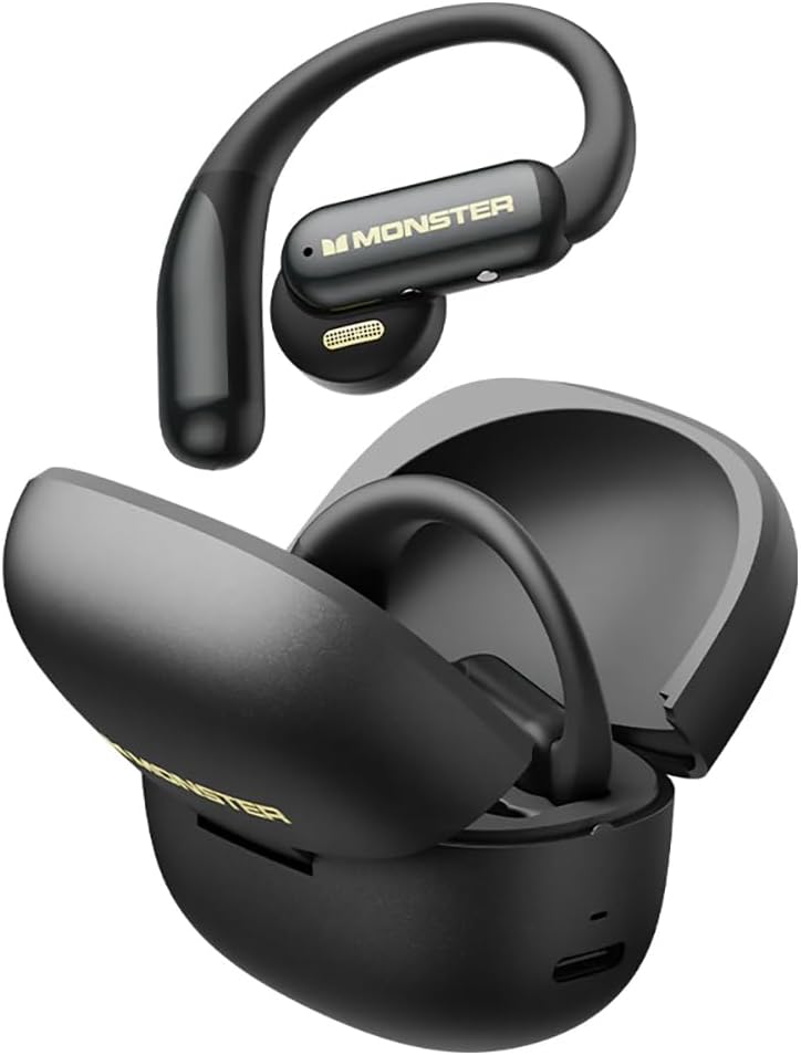 Monster MS-AC550 Open-Ear Bluetooth 6.0 Kopfhörer, HiFi-Stereo-Sound, 13-mm-Lautsprecher, IPX4 Wasse