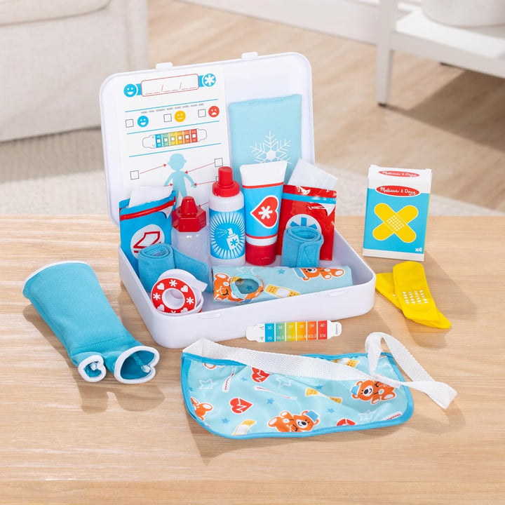 Melissa & Doug Gute Besserung Erste-Hilfe-Spielset | Lernspielzeug | Rollenspielzeug | Montessori |