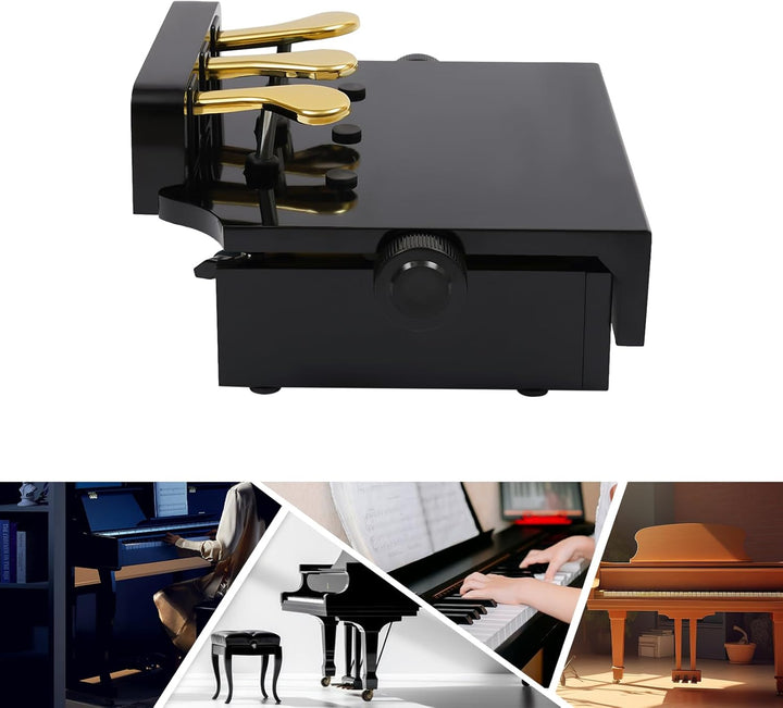 WOLEGM Sustain Pedal, 3 Pedalen Klavier Pedal Extender Bank für Digitale Klaviere, elektronische Key