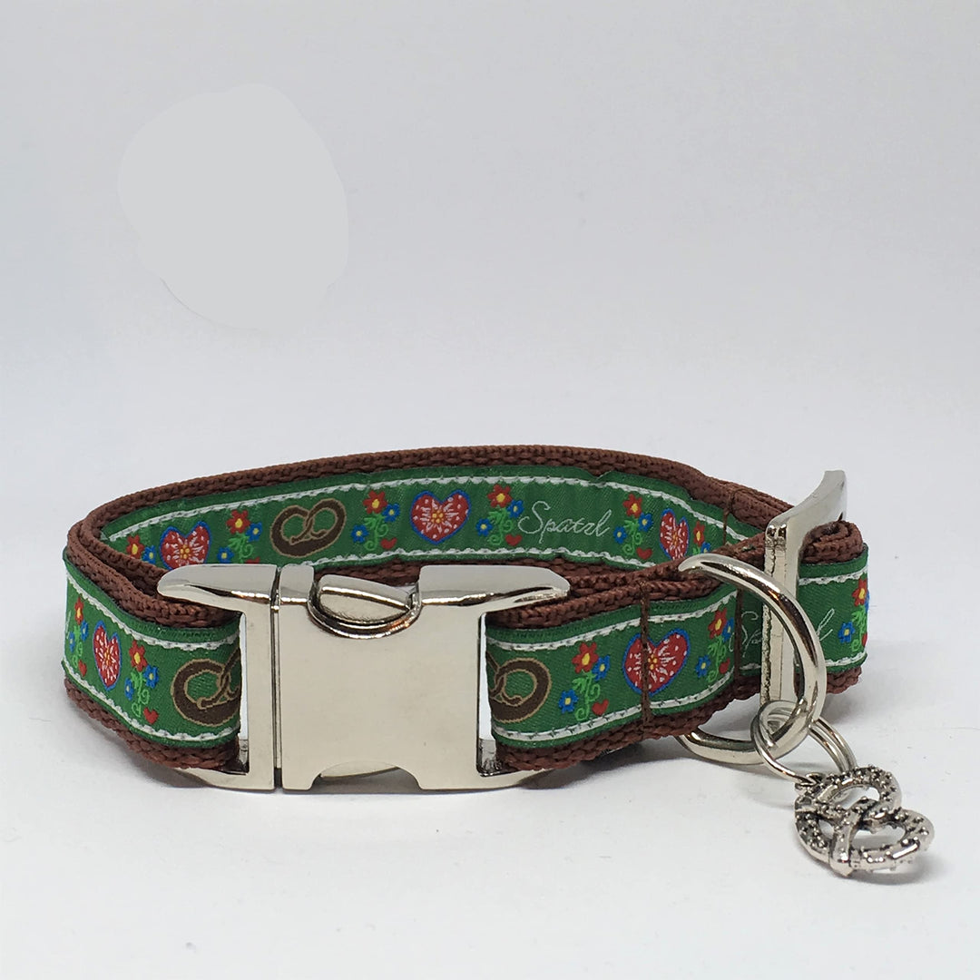 Jimmy und Katz Hundehalsband Herzilein 26-40cm x 2cm Grau Herzilein, Grau Herzilein