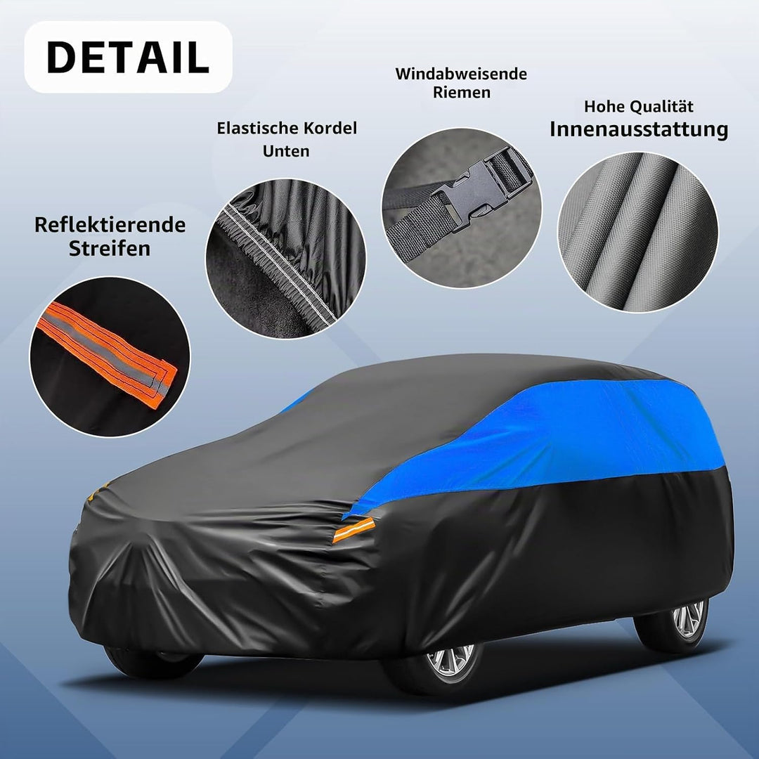 GUNHYI Autoabdeckung Wasserdicht Atmungsaktiv, Abdeckplane für Audi A3 S3 RS3 Sportback Hatchback, A