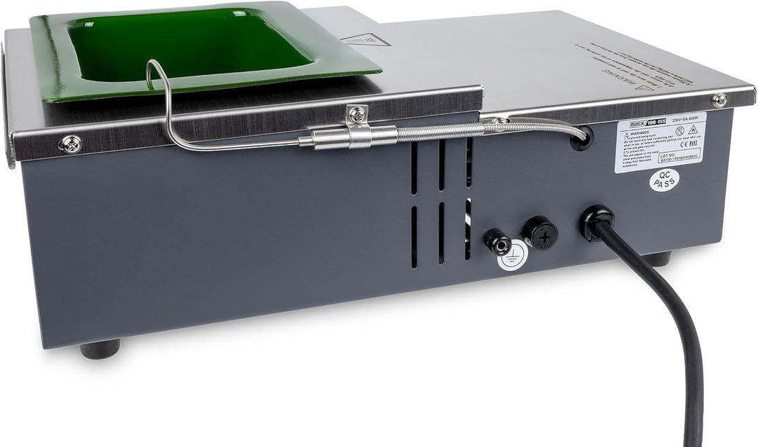 QUICK sensorgeregelter Löttiegel Titanium beschichtet 600 W Lötbad 98 x 121 mm 150-450°C für bleifre
