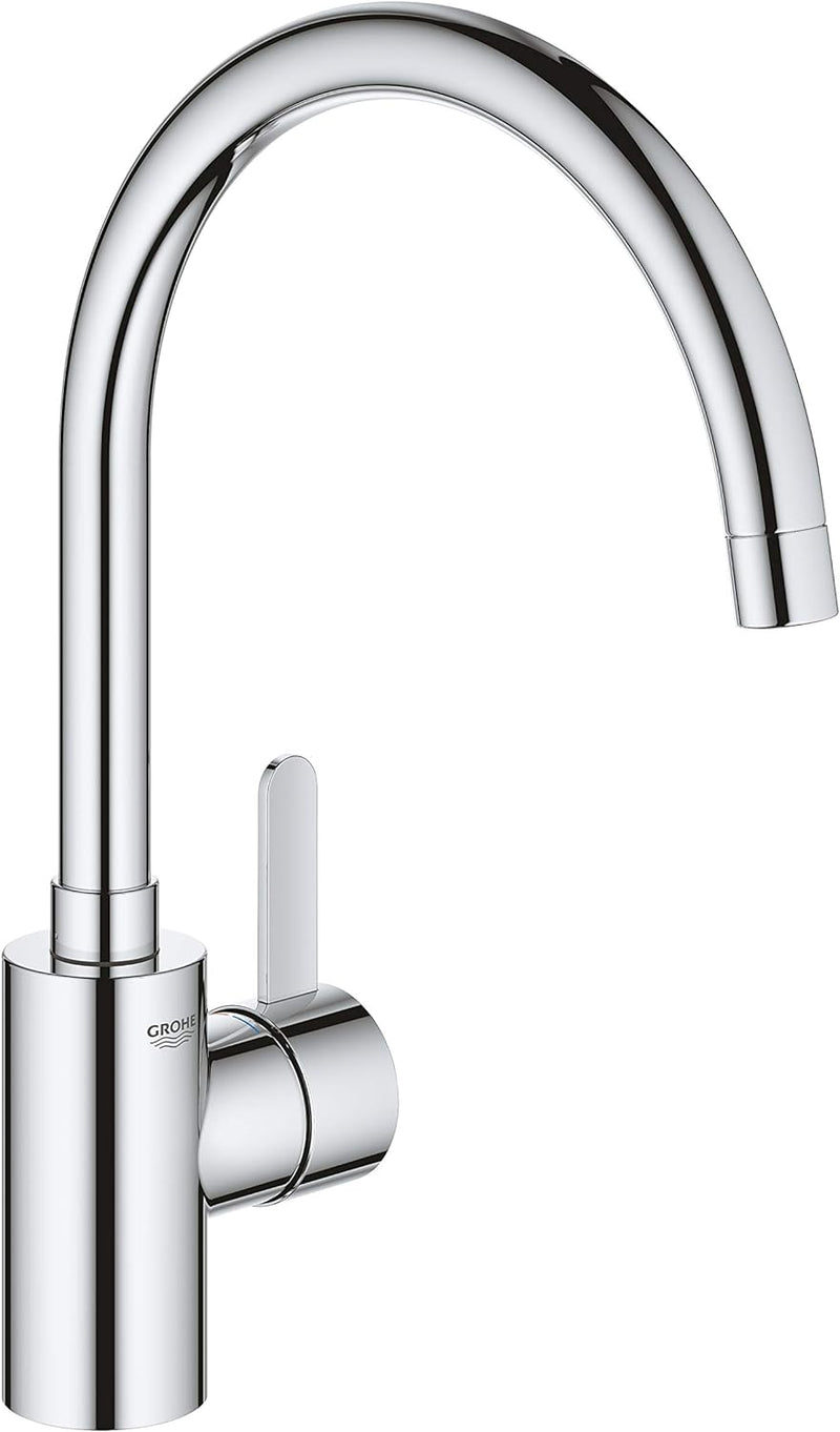 GROHE Eurosmart Cosmopolitan - Einhand-Spültischbatterie (wassersparend, 5,7 l/min, Schwenkbereich w