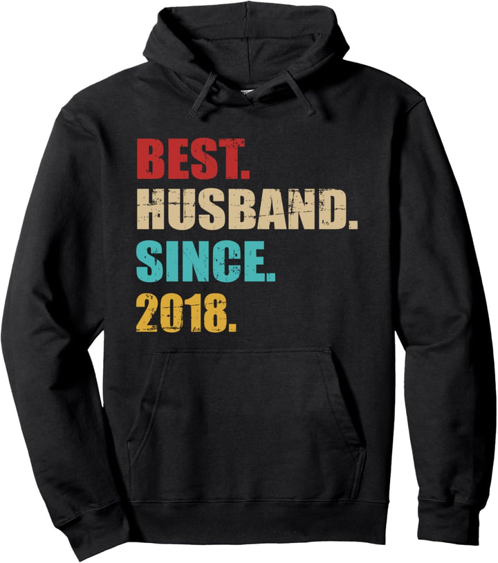 Bester Ehemann seit 2018 4. Hochzeitstag Pullover Hoodie