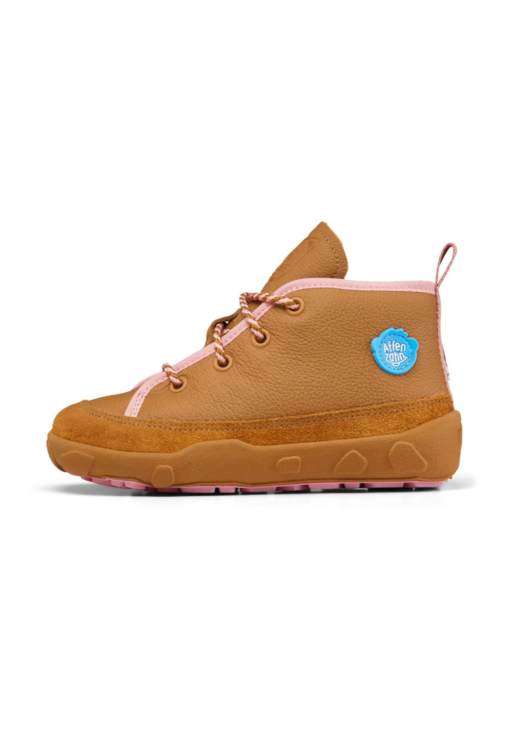 Affenzahn Winterschuh Leder Easy 22 EU Katze Rosa, 22 EU Katze Rosa