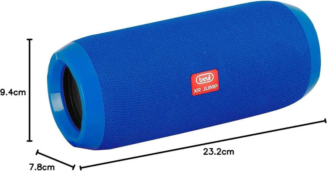 Trevi XR 84 Plus Verstärkter tragbarer Lautsprecher, 5 W x 2, Bluetooth-Lautsprecher mit Freispreche