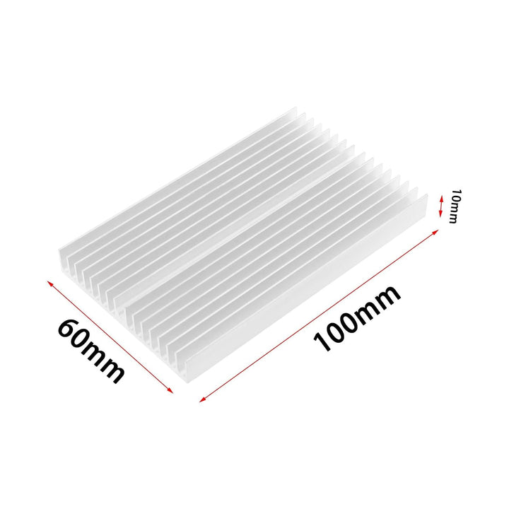 Aluminium-Kühlkörper-Kühlkörper für Computer, Strom, IC, Power, elektrisches Gerät, 100 mm x 60 mm x